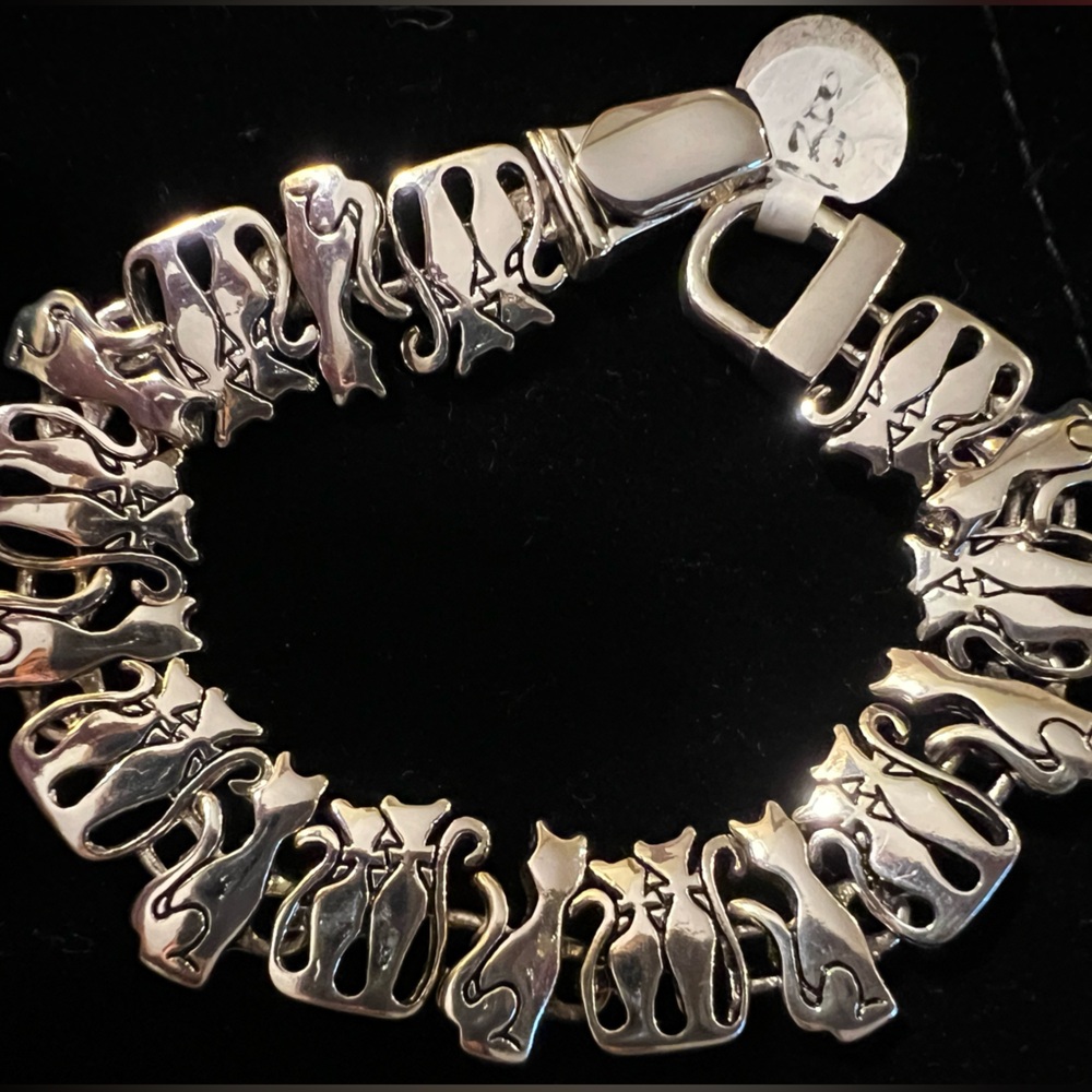 Silver Cat Bracelet
